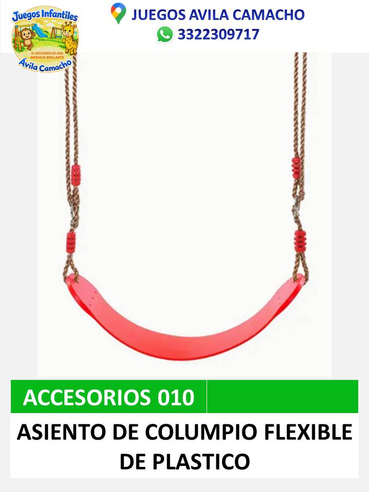 columpio plástico flexible